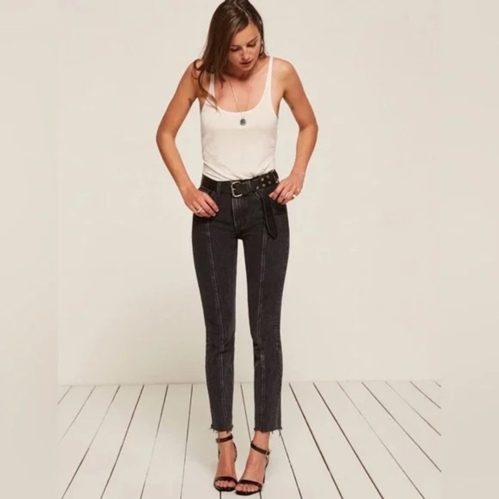 Reformation Black High Rise Jeans